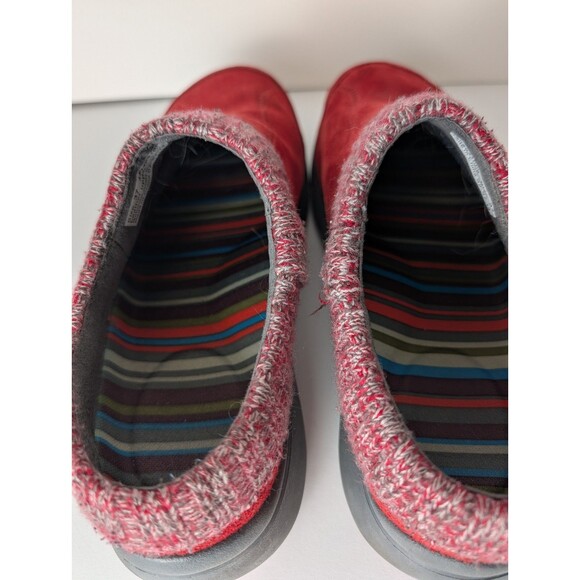 Dansko Eartha Red Suede Clogs Women’s EU 37 / US 6.5 To 7 Mule Slip On Shoes - Picture 6 of 11